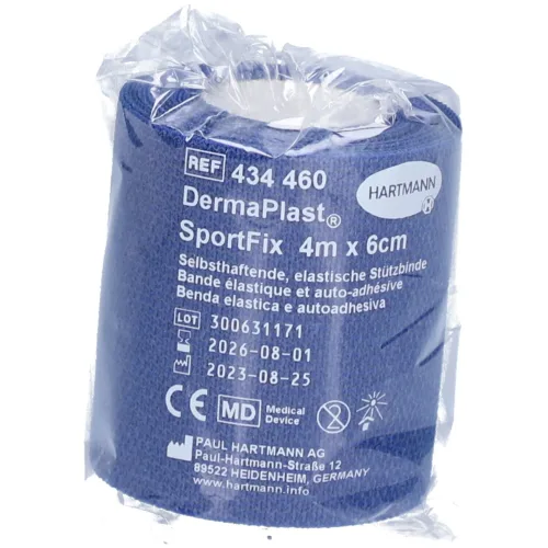 DERMAPLAST, DermaPlast SportFix 6cmx4m, blau (1 Stk)