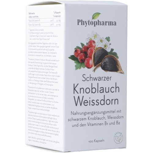Phytopharma, Phytopharma - Schwarzer Knoblauch Weissdorn Kapseln, 51 g