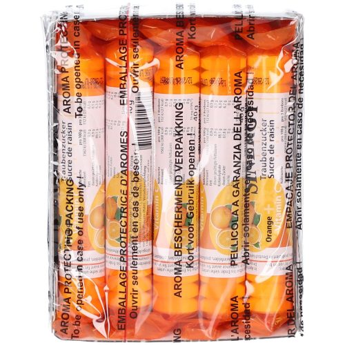 SINERGY, SINERGY Traubenzucker Orange + Vitamin C (15x40g)