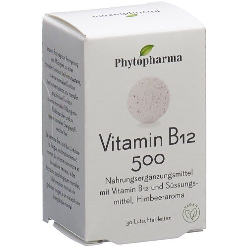 Phytopharma, Phytopharma - Vitamin B12500 Lutschtablette, 30 Stück