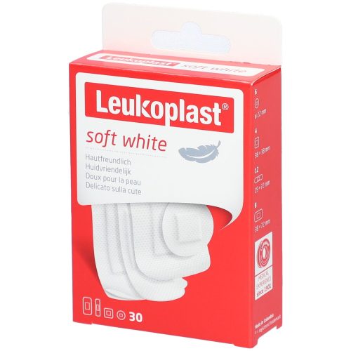 Leukoplast, Leukoplast soft white Wundpflaster, 4 Grössen (30 Stk)