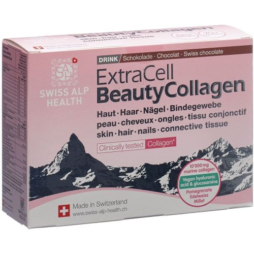 Swiss Alp Health, Swiss Alp Health Extra Cell Beauty Collagen Choco Drink (20 Beutel)