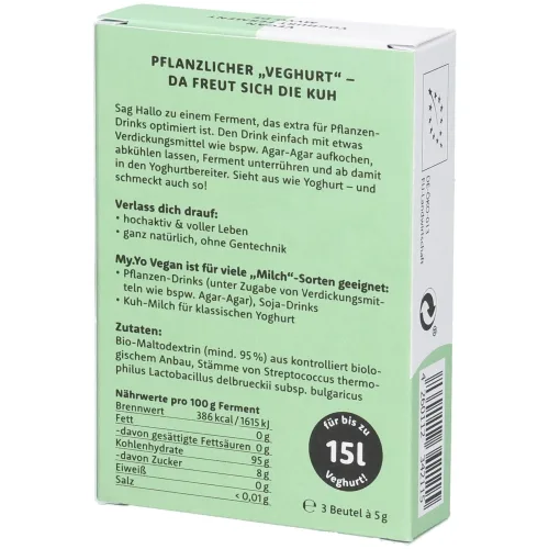 My Yo, My.Yo Joghurt Ferment Bio vegan (3x5g)