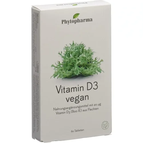 Phytopharma, Phytopharma Vitamin D3 Tabletten vegan (60 Stk)
