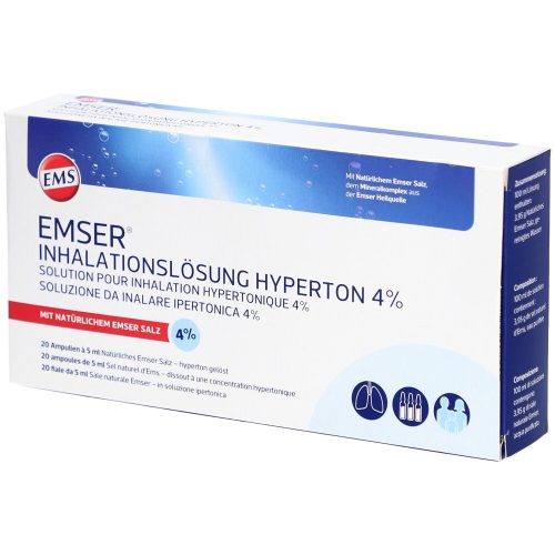 Emser, Emser Inhalationslösung 4 % hypertonisch (20 Stück)