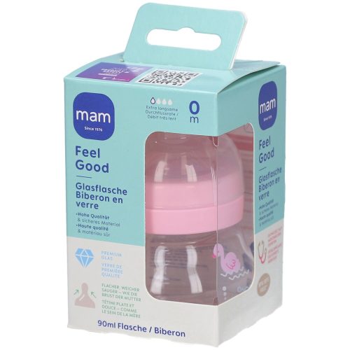 MAM, MAM Feel Good Glasflasche 90ml 0+m (1 Stk)