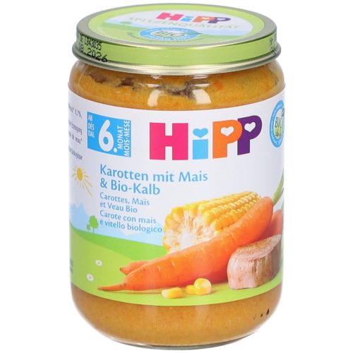 Hipp, Hipp Bio Karotten mit Mais & Bio-Kalb (190g)