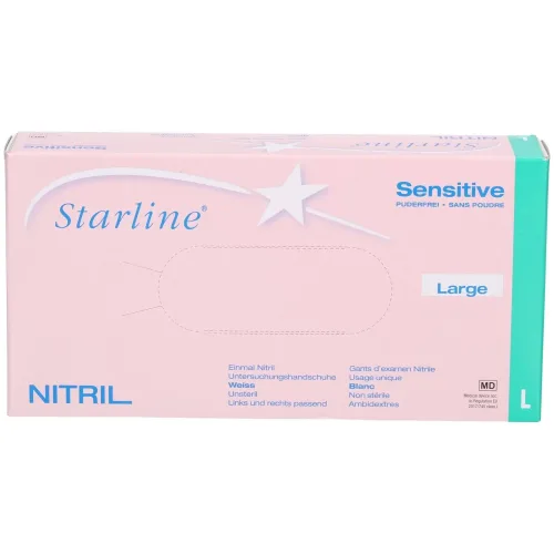 Starline Nitril Sensit L unst puderf wei 100 Stk