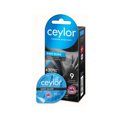 Ceylor, Ceylor Easy Glide Condoms with Lubricant, 9 Stück - Amorana