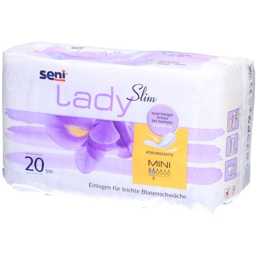 SENI, Seni Lady Slim Mini Einlagen, 9.5x22.5cm (20 Stk)