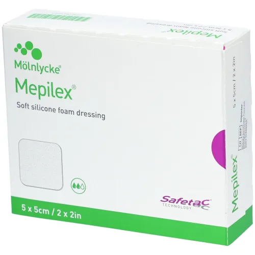 Mepilex, Mepilex Schaumverband Safetac Siteril, 5x5cm (5 Stk)