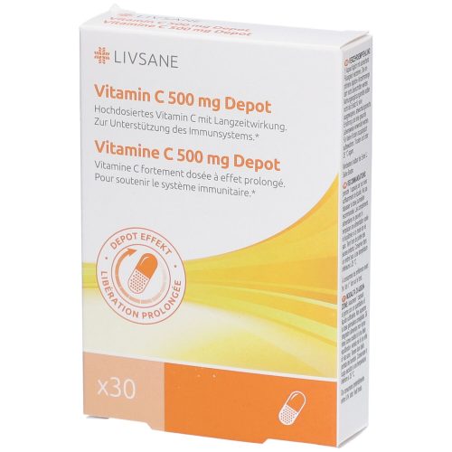 LIVSANE, LIVSANE Vitamin C Depot Kapsel 500 mg CH Version (30 Stück)