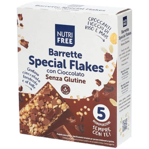 NUTRIFREE, NUTRIFREE Flakes Schokoriegel glutenfrei (5x24.8g)