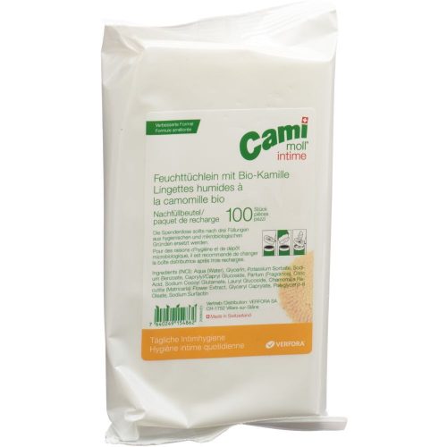 cami-moll, cami-moll intime Feuchttücher refill neue Formel (100 Stück)