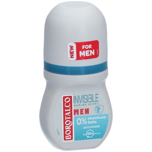 Borotalco, Men Deo Invisible Roll On 0% Aluminiumsalze 50ml Damen  50 ml