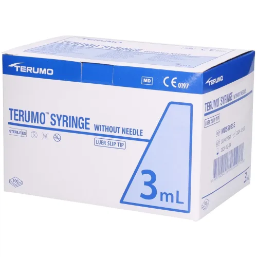 TERUMO, TERUMO Spritze 3-teilig, 3ml, Luer-Ansatz zentrisch (100 Stk)