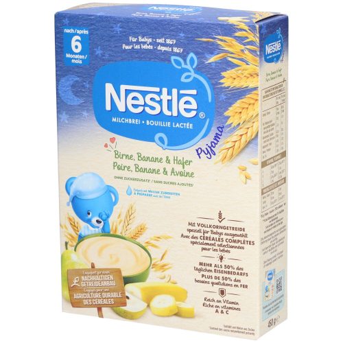Nestlé, Nestlé Milchbrei Pyjama Birne Banane & Hafer, ab 6 Monaten (450g)