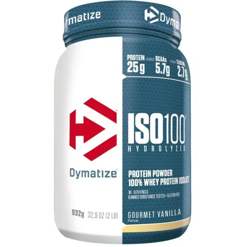 DYMATIZE, DYMATIZE - Power Pulver, Iso 100 Gourmet Vanilla 2lb, 932G