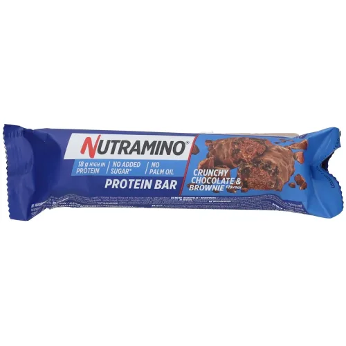 NUTRAMINO, NUTRAMINO PROTEIN BAR Crunchy Chocolate & Brownie (55g)