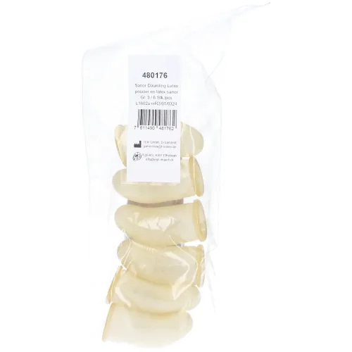 Sanor, Sanor Däumling Latex Grösse 3 (6 Stk)