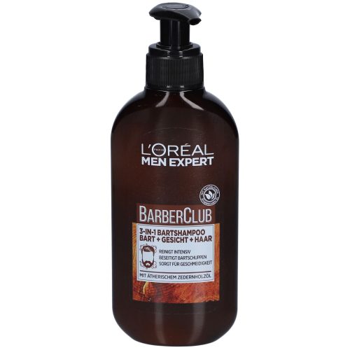Men Expert, Barber Club 3-in-1 Bartshampoo [bart + Gesicht + Haar] Herren  200ml