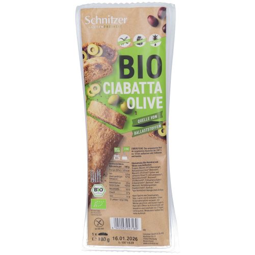 Schnitzer, Schnitzer Bio Ciabatta Olive glutenfrei (180g)