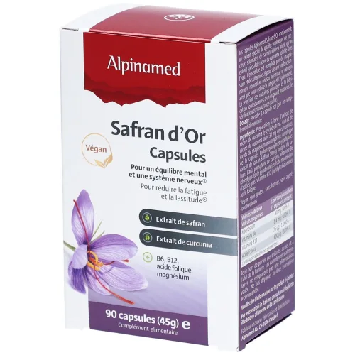 ALPINAMED, Alpinamed Safran Gold Kapseln (90 Stk)