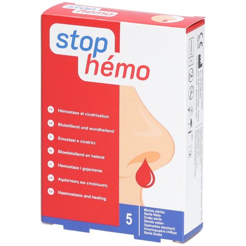 Stop Hémo, stop hémo blutstillende Watte steril (5 Stk)
