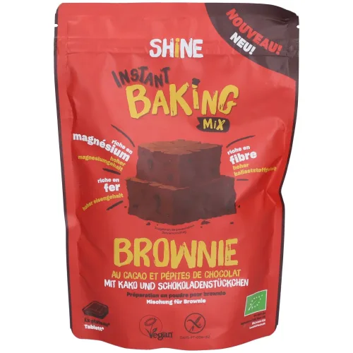 Shine, Shine Instant Baking Mix Brownie Kakao & Schokoladen BIO (350g)