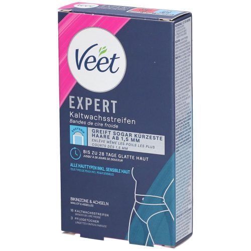 Veet, Veet - Expert Kaltwachsstreifen Bikini & Achsel, 16STK