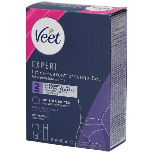 Veet, Veet - Expert Intim-Haarentfernungs-Kit, Exp Intimenthaar. Creme Set, 2x50 ml