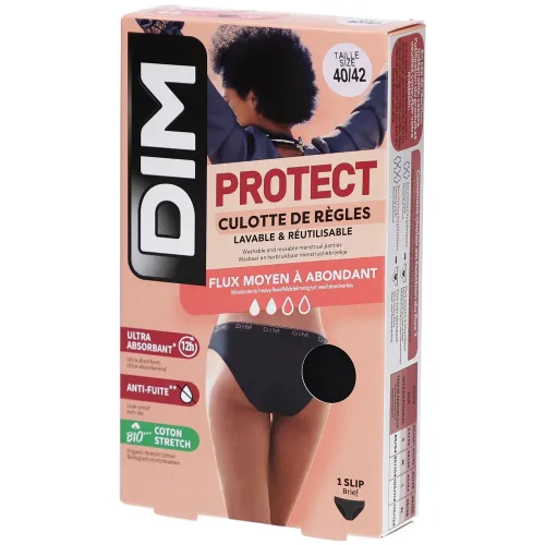 Dim, Dim - Periodenslip, für Damen, Black, Größe 40-42