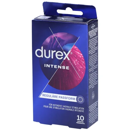 Durex, DUREX Intense Orgasmic Condom Ribbed & Nubbed[10 pcs], 10 Stück - Amorana