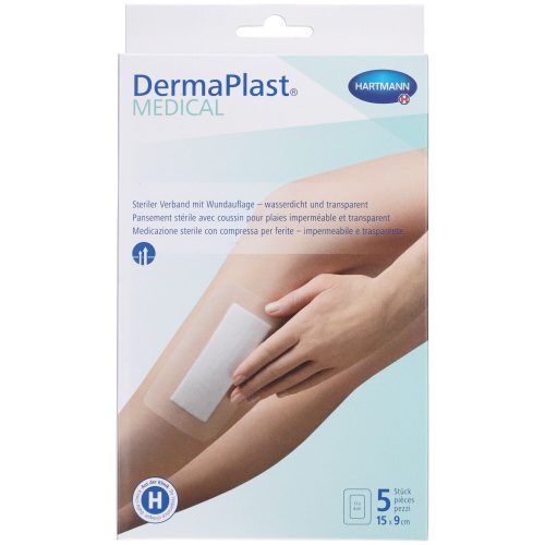 DermaPlast, Dermaplast Medical Transparentverband 15x9cm (5 Stk)