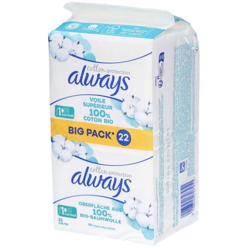 Always, always Ultra Binde Cotton Protection Normal mit Flügeln BigPack (22 Stück)