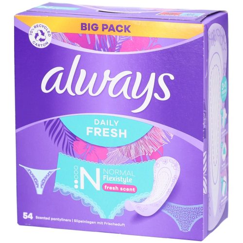 Always, Always Slipeinlagen Flexi Normal Frisch Big Pack (54 Stk)