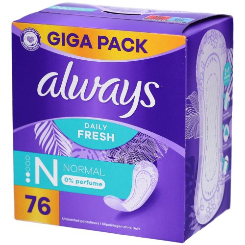 Always, Always Slipeinlagen Normal, ohne Duft, Giga Pack (76 Stk)