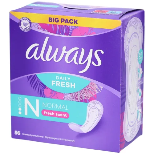 Always, Always Slipeinlagen Normal Frischeduft Big Pack (56 Stk)