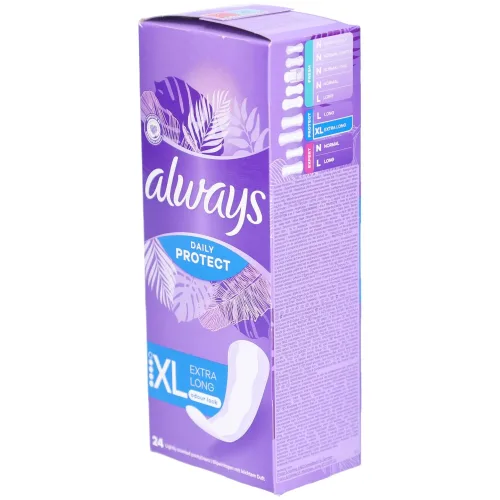 Always, Always Slipeinlagen Daily Protect Extra Long Duft XL (24 Stk)