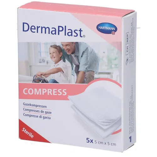 DERMAPLAST, DermaPlast Kompressen 5x5cm 8-fach (5 Stk)