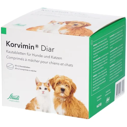 Streuli Tiergesundheit, Korvimin Diar Kautabletten (30x2 Stk)