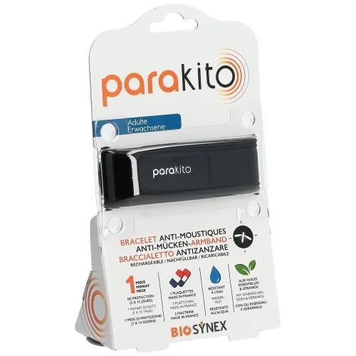 parakito, parakito Mückenarmband Erwachsene schwarz (1 Stk)