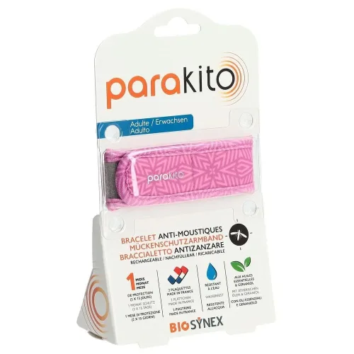 parakito, parakito Mückenarmband Erwachsene Optik violett (1 Stk)