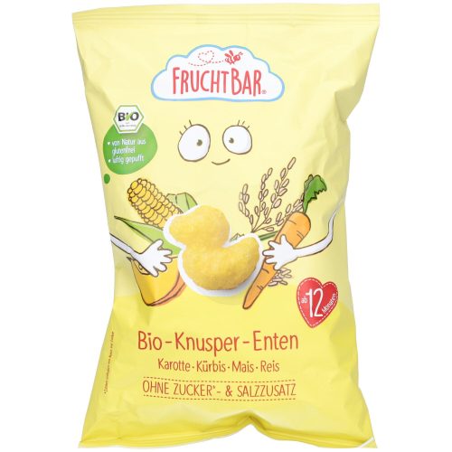 FruchtBar, FRUCHTBAR Knusper Enten Bio Karotte Kürbis Mais Reis (30 g)