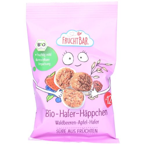 FruchtBar, FRUCHTBAR Hafer Häppchen Bio Waldbeeren Apfel Hafer (40 g)
