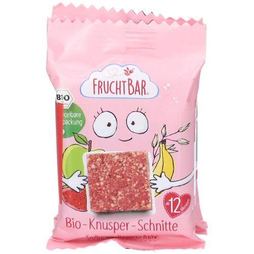 FruchtBar, FRUCHTBAR Knusper Schnitte Bio Erdbeere Banane (3x23 g)