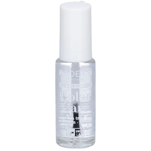 PODERM, PODERM - BASE COAT mit Teebaum, Silizium und Biotin - Nagellack mit perfektem Halt - Von Podologen empfohlen - 100% Naturel&Vegan - Swiss Made, 8 ml, Transparent