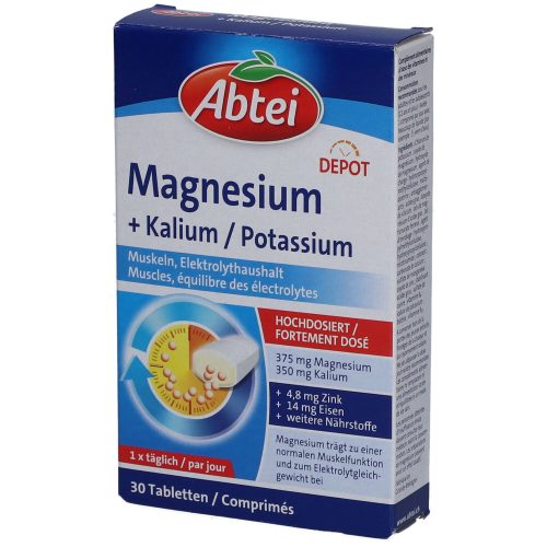 Interdelta SA, Abtei Magnesium + Kalium Depot Tabletten 30 Stück