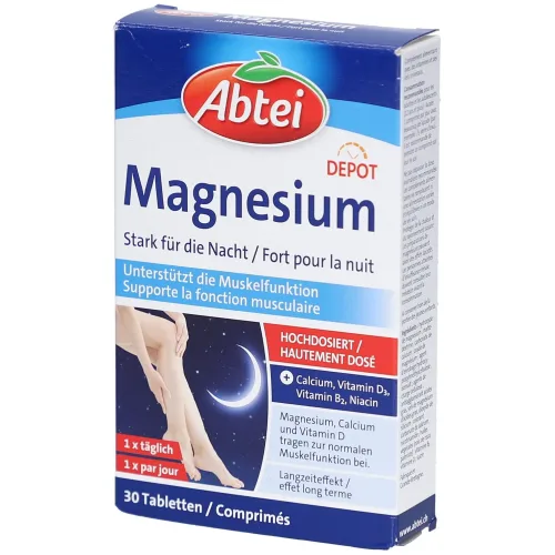 Abtei, Abtei Magnesium Stark für die Nacht 30 Tabletten