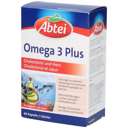 Abtei, Abtei Omega 3 Plus Kapseln (60 Stk)